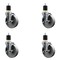 Service Caster 5'' Semi Steel Swivel 1-7/8'' Expanding Stem Caster Set with Brake, 4PK SCC-EX20S514-SSS-TLB-178-4 - alternate 1